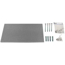 SimonRack Panelclick 1200x400 grau + 22 Haken + 3 zubehör -Werkzeugpanel