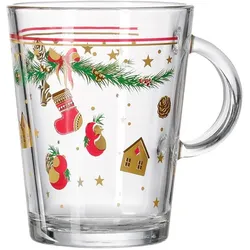 6er-Set Ritzenhoff & Breker Teebecher Holly Ø 9 cm Glas Transparent Klar