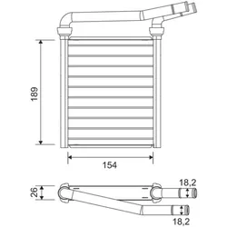 Wärmetauscher Innenraumheizung VALEO 811626