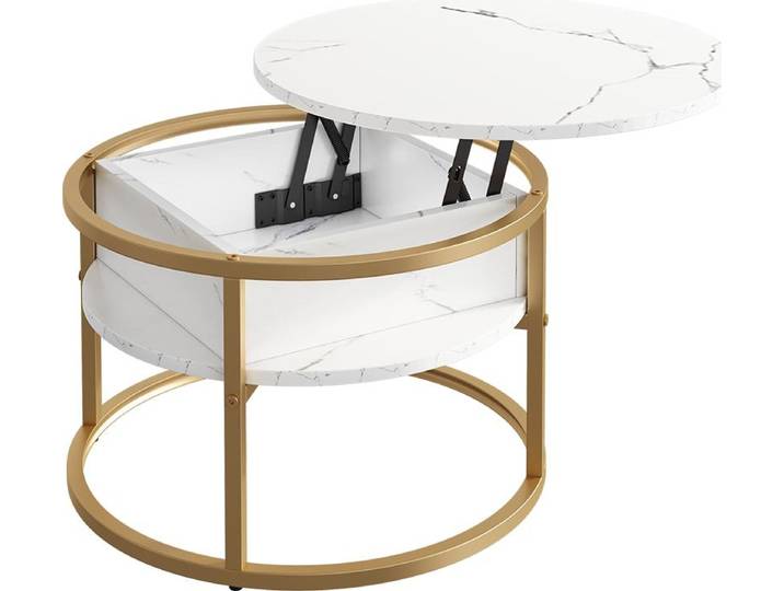 Table basse Vicco Marlo Marbre blanc 57x57cm\, Model 55947