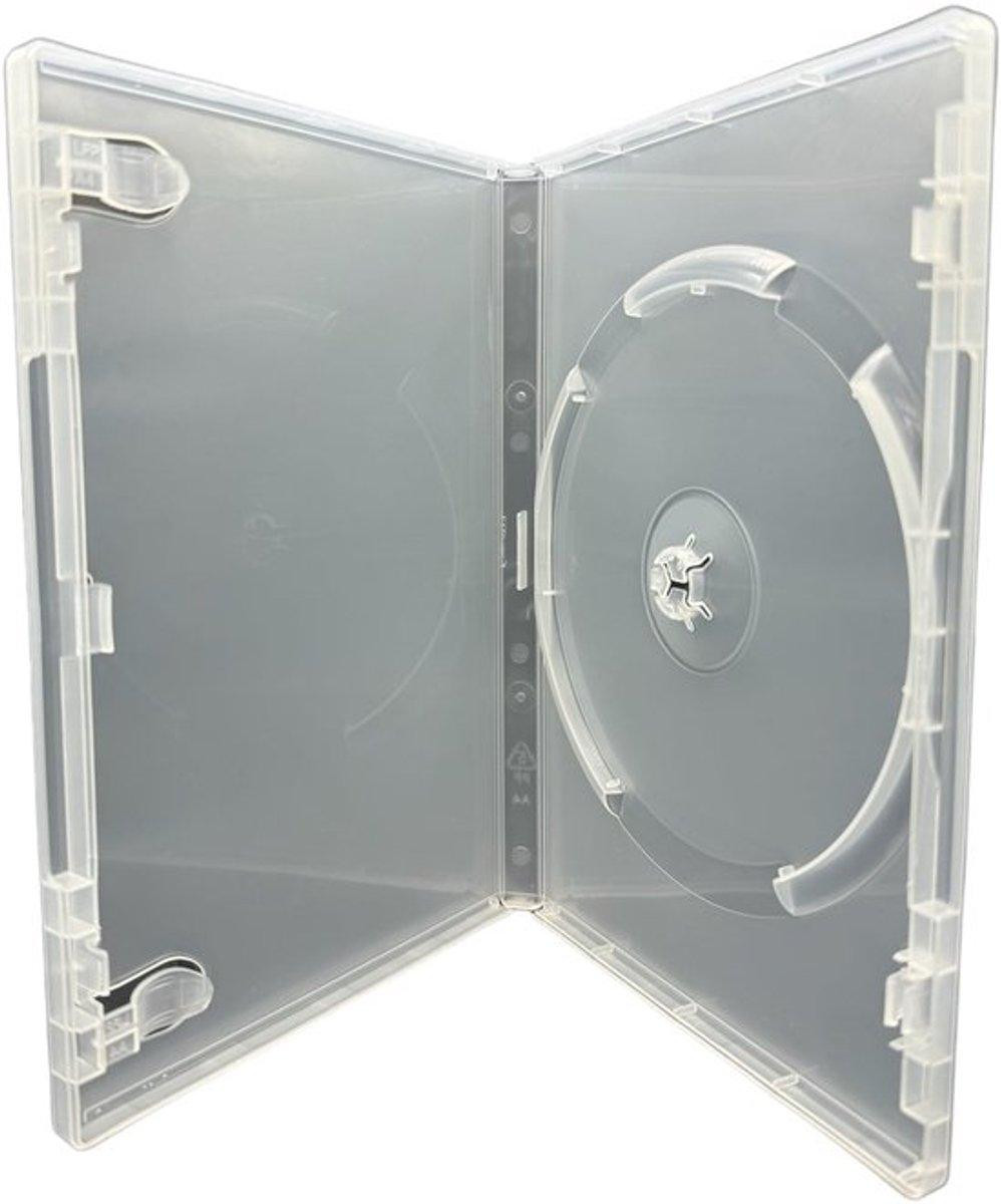 Dragon Trading Transparante DVD-hoes voor 1 schijf, 100 x 14 mm, geschikt voor CD, DVD en Blu-Ray