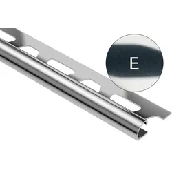 Schlüter Systems RONDEC-E Abschlussprofil Edelstahl V2A E - Edelstahl Höhe: 6 mm Länge: 1,00 m