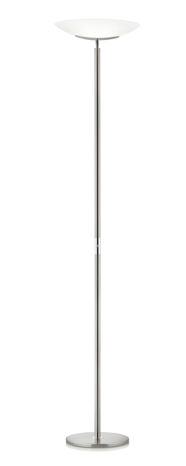 GKS Knapstein LED-Deckenfluter ALMA Nickel matt/Chrom glänzend/Opalglas weiß 41.961.19 4250035821057
