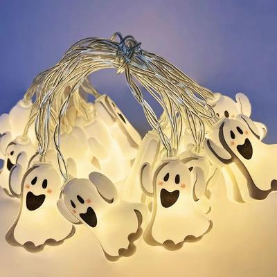 Uplift Treasures Halloween LED String Lights Pumpkin Ghost Decor ghost length 1.5m