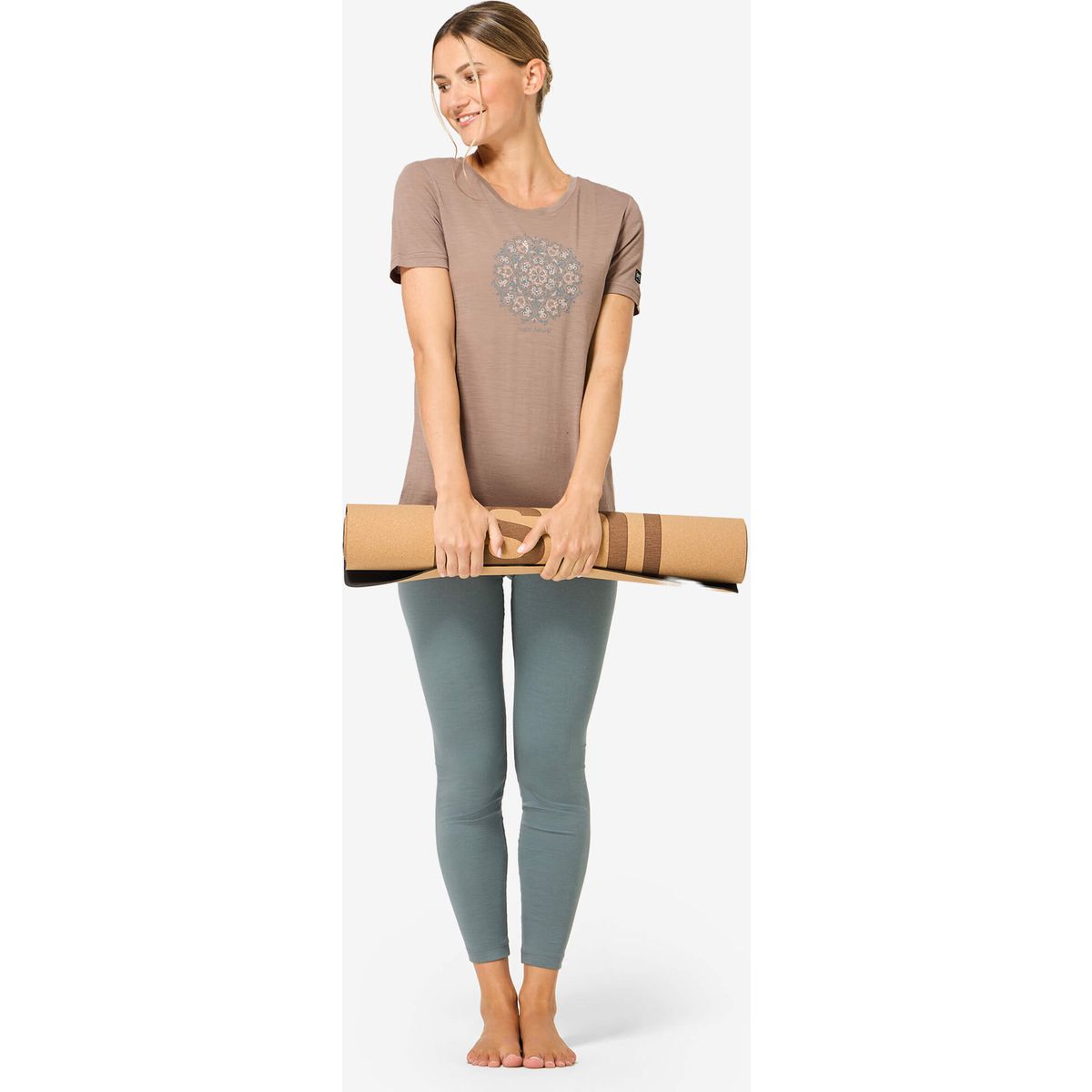 Super.Natural W Ornament Tee mountain trail/stormy weather/tapioca gl (78I) XL SNWP0309778IXL