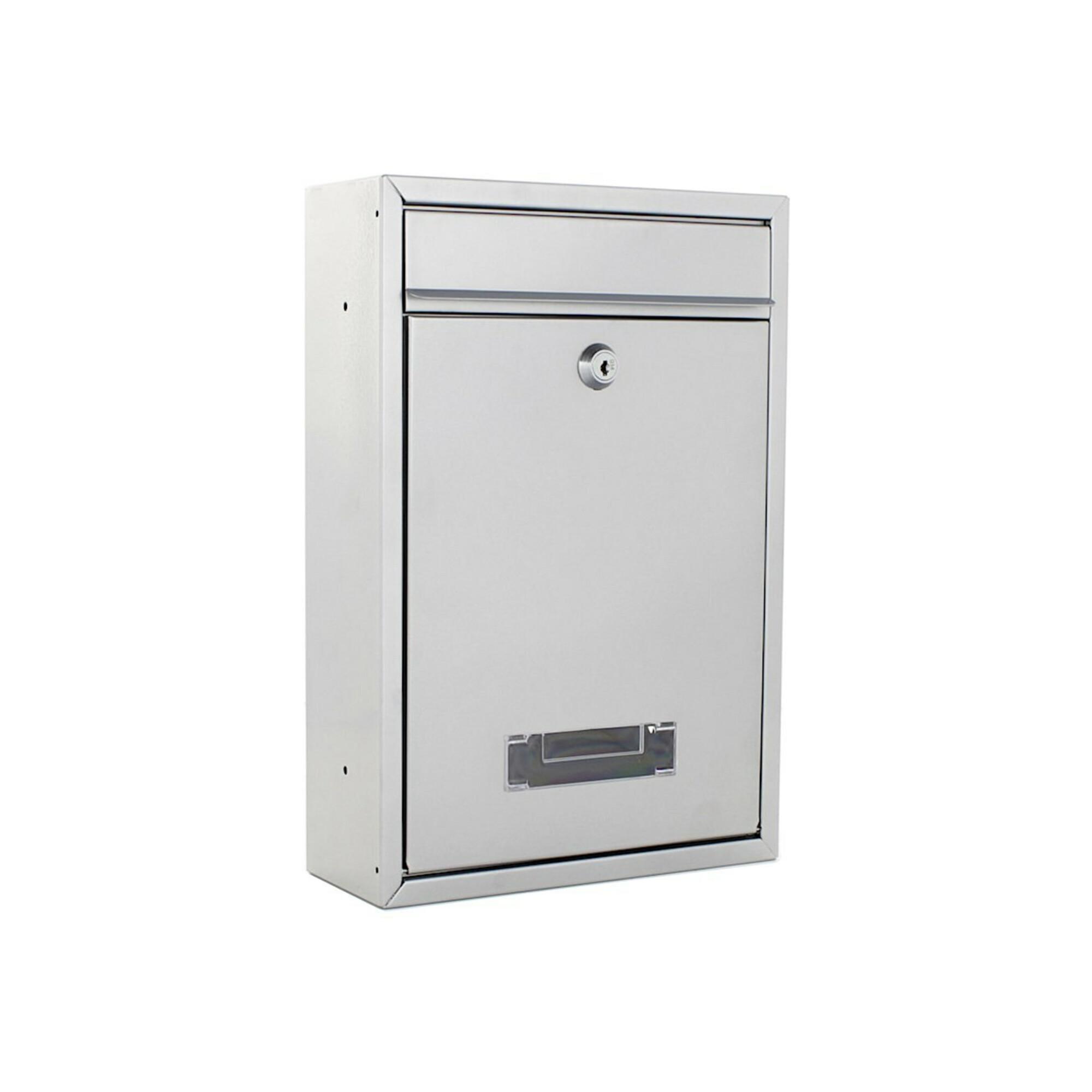 ROTTNER Briefkasten Tarvis mit Zylinderschloss silber (T02943)