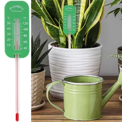 Bodenthermometer 0-50°C - Präzises Gartenthermometer für Aussaat, Frostschutz & Kompost - 15cm grün mit 0-50°C / 40-120°F Skala
