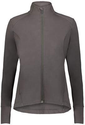 Holloway 223865 GIRLS CITY FLEX JACKET in Carbon size Large   Polyester/Spandex Blend