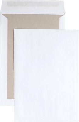 Versandtasche, B4, Papprückwand und Haftklebung, ohne Fenster, weiß, 125 St.