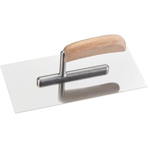 Böttcher-AG Glättkelle mit Holz-Griff, Edelstahlblatt, 270 x 130mm