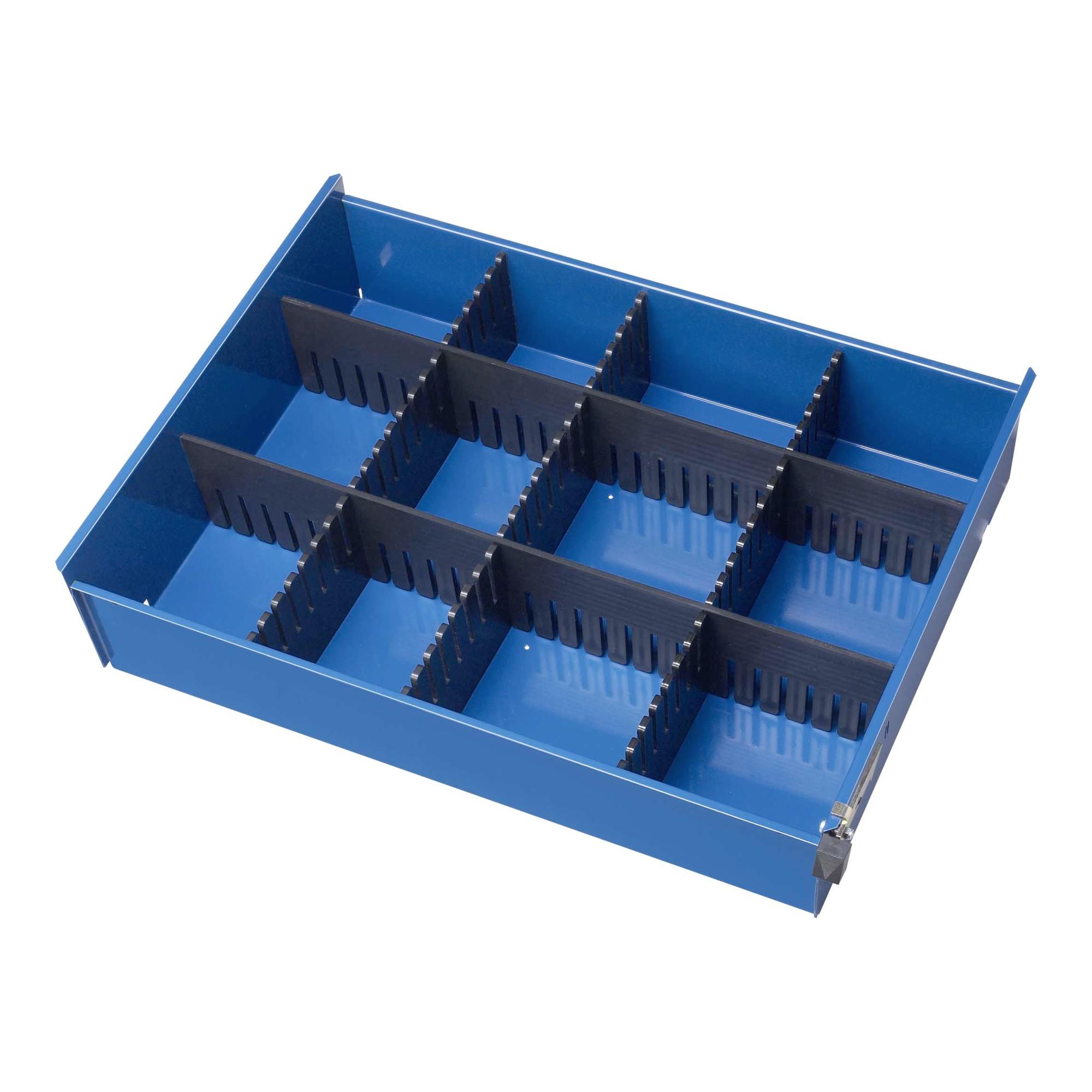 Rau Schubladen-Einteilungs-Set BxTxH 70x430x40/65 3 + 2 Rasterleisten (09-450-1)