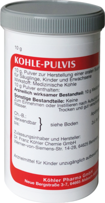 Köhler Pharma GmbH KOHLE pulvis Pulver 10 g 08625461