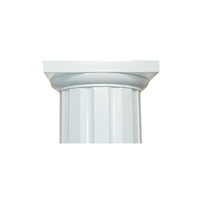 Superior Aluminum Round Cap/Base 6 Inch - Standard - White - Both - Yes