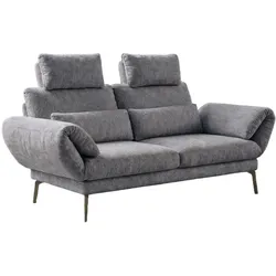 SOFA HOLLY Grau Flachgewebe