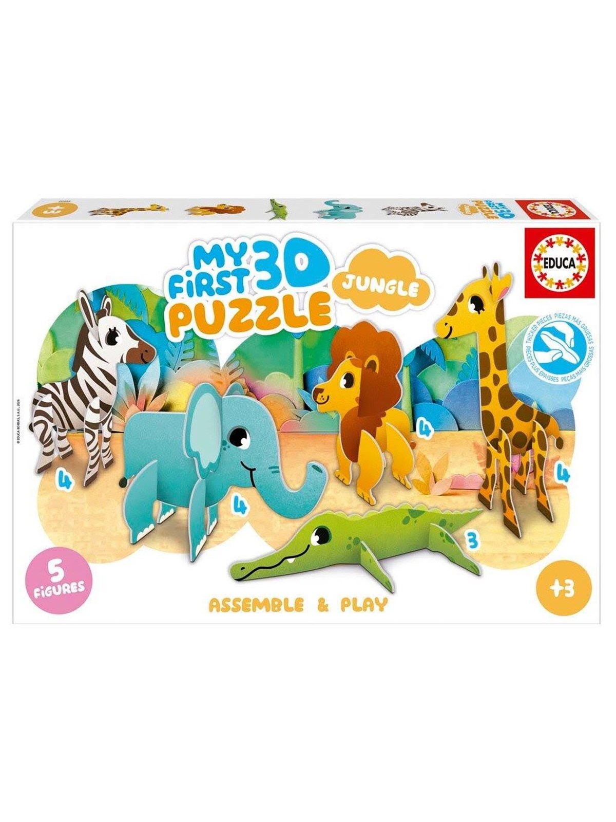 Educa 3D Puzzle Kids Baby Jungle 3D Puzzle