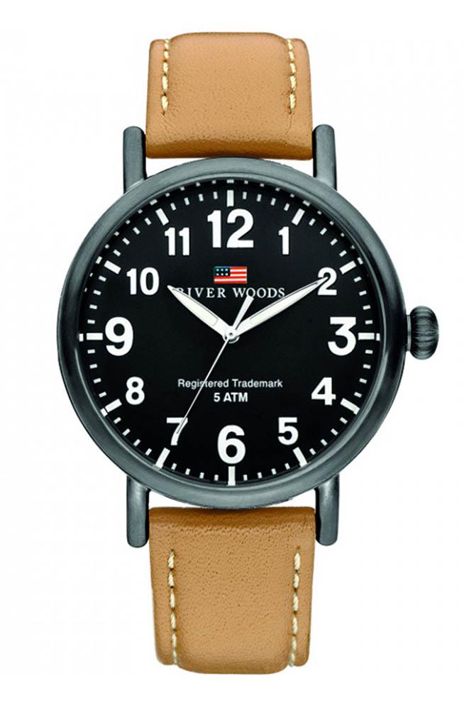 River Woods Delaware herenhorloge Bruin RW420037