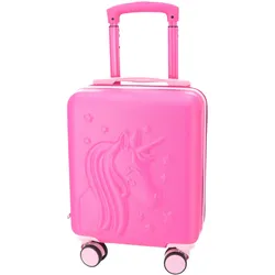 TheTrueC Kinder Koffer Underseat Einhorn pink