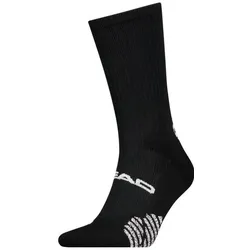 Head, Unisex, Sportsocken, Padel Crew 1p (43 - 46), Schwarz
