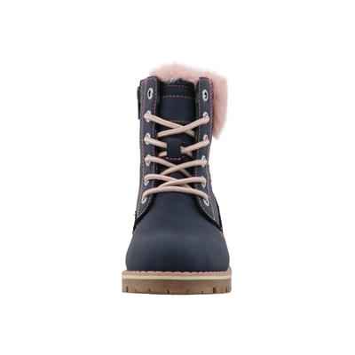 Stiefel TOM TAILOR "Tom Tailor Tall Boots", Mädchen, Gr. 26, blau (denim), Polyurethan, Schuhe Stiefel