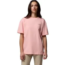 COLUMBIA Damen Shirt Rolling Bend Graphic Oversized Tee, Größe L in Rot Rot