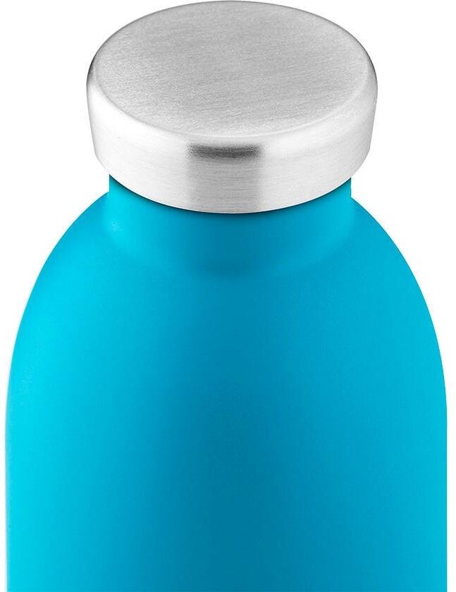 Thermoflasche 24 BOTTLES "Clima", blau, Trinkflaschen, 330ml, Edelstahl, Thermoflasche, H:15cm blau 330ml