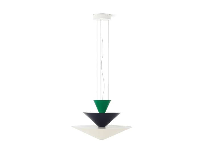 &Tradition Gio LN14 Pendelleuchte Ø60 cm Signal green-deep blue-ecru
