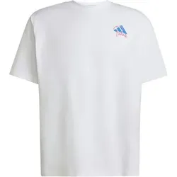 ADIDAS Herren T-Shirt RUNNING PARIS GRAFIK, Größe XXL in Pink Pink