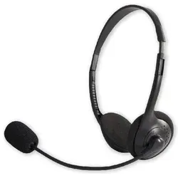 MCL Headset With Volume Control (Kabelgebunden), Kopfhörer, Schwarz