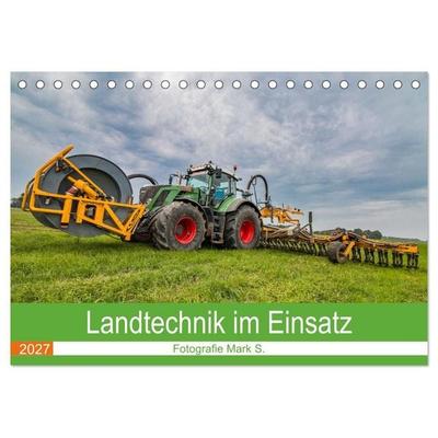Landtechnik im Einsatz (Tischkalender 2027 DIN A5 quer), CALVENDO Monatskalender