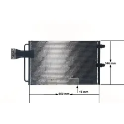 Kondensator Klimaanlage MAHLE AC 151 000S für Citroën Xantia Break