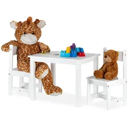 Relaxdays, Kinderstuhl + Kindertisch, Kindersitzgruppe (Kindersitzgruppe)