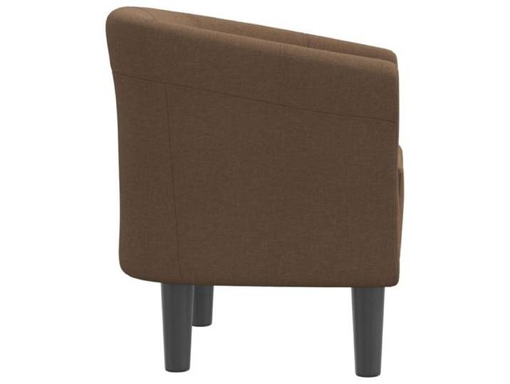 Fauteuil simple - Brun - Chaise cabriolet - 1 PC - marron tissu 70x56x68 cm F8127