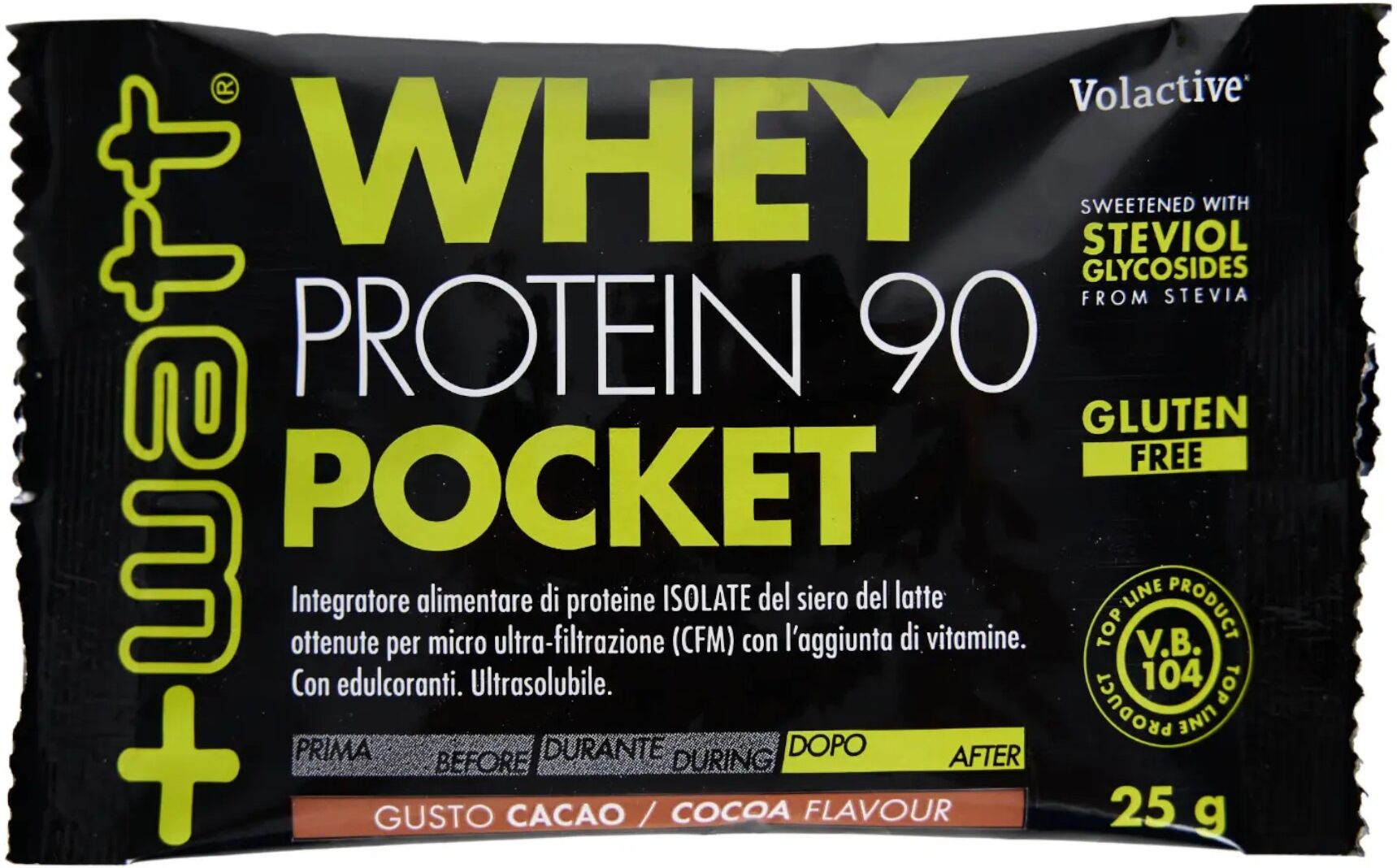 +WATT Whey Protein 90 Pocket 25 Grammi 