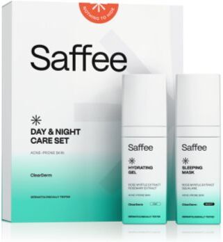 Saffee ClearDerm Day & Night Care Set conjunto para pele problemática . ClearDerm Day & Night Care Set