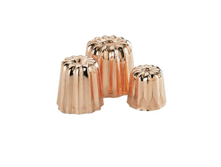 Backförmchen de Buyer kupfer Kupfer B 4.5 cm T 4.5 cm