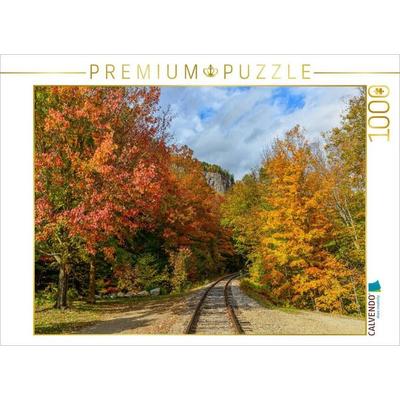 CALVENDO Puzzle Herbstlaub in New Hampshire | 1000 Teile Lege-Größe 64x48cm Foto-Puzzle für glückliche Stunden