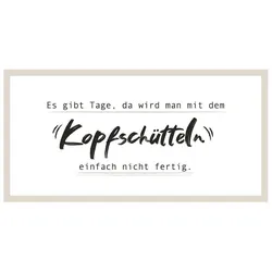 Dekoschild Wording I Grau/Schwarz ca. 40x20cm
