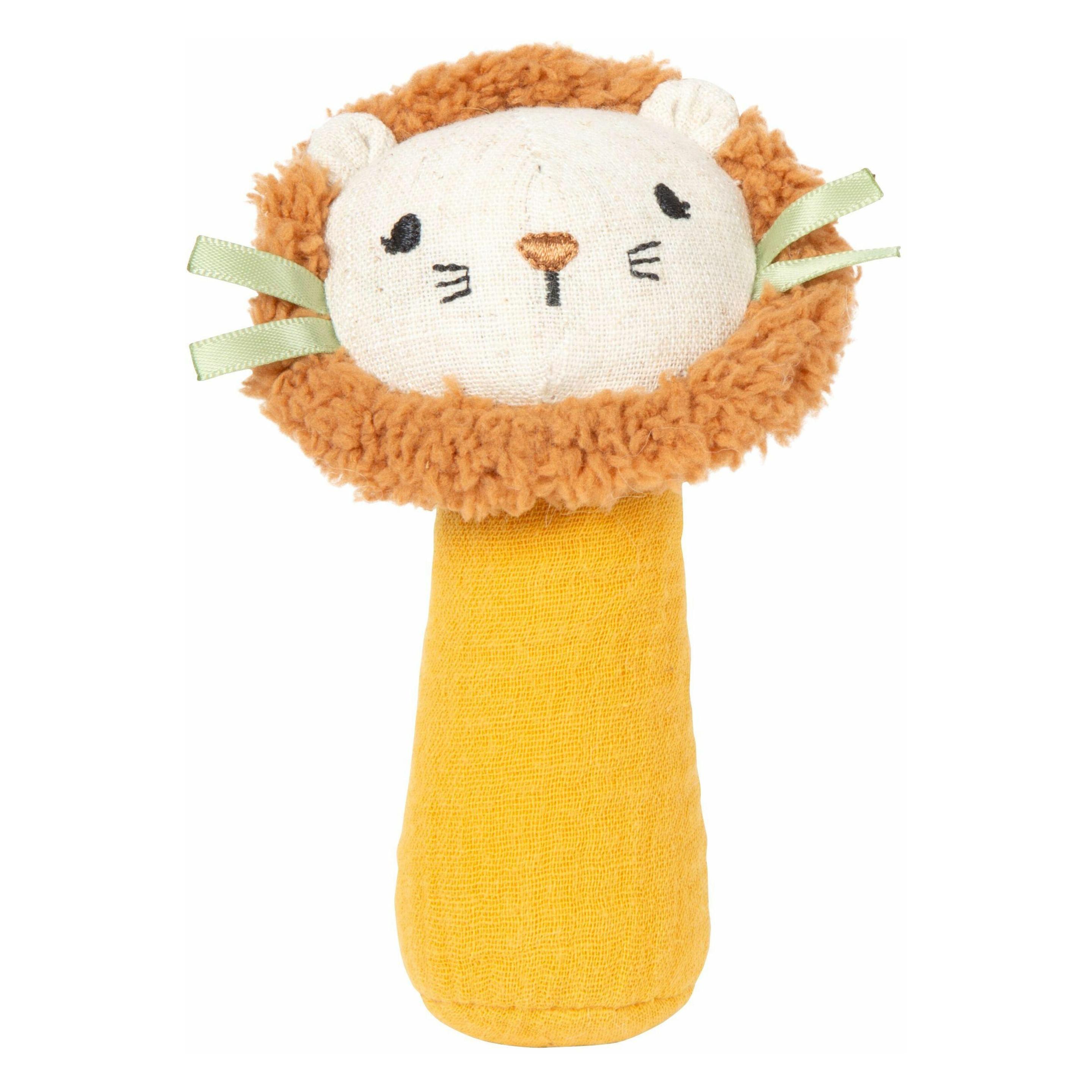small foot Babyspielzeug kleine Rassel & Stoffgreifling "Little Lion" (12771)