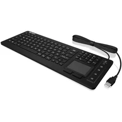 KeySonic KSK-6231INEL (US, Kabelgebunden), Tastatur, Schwarz