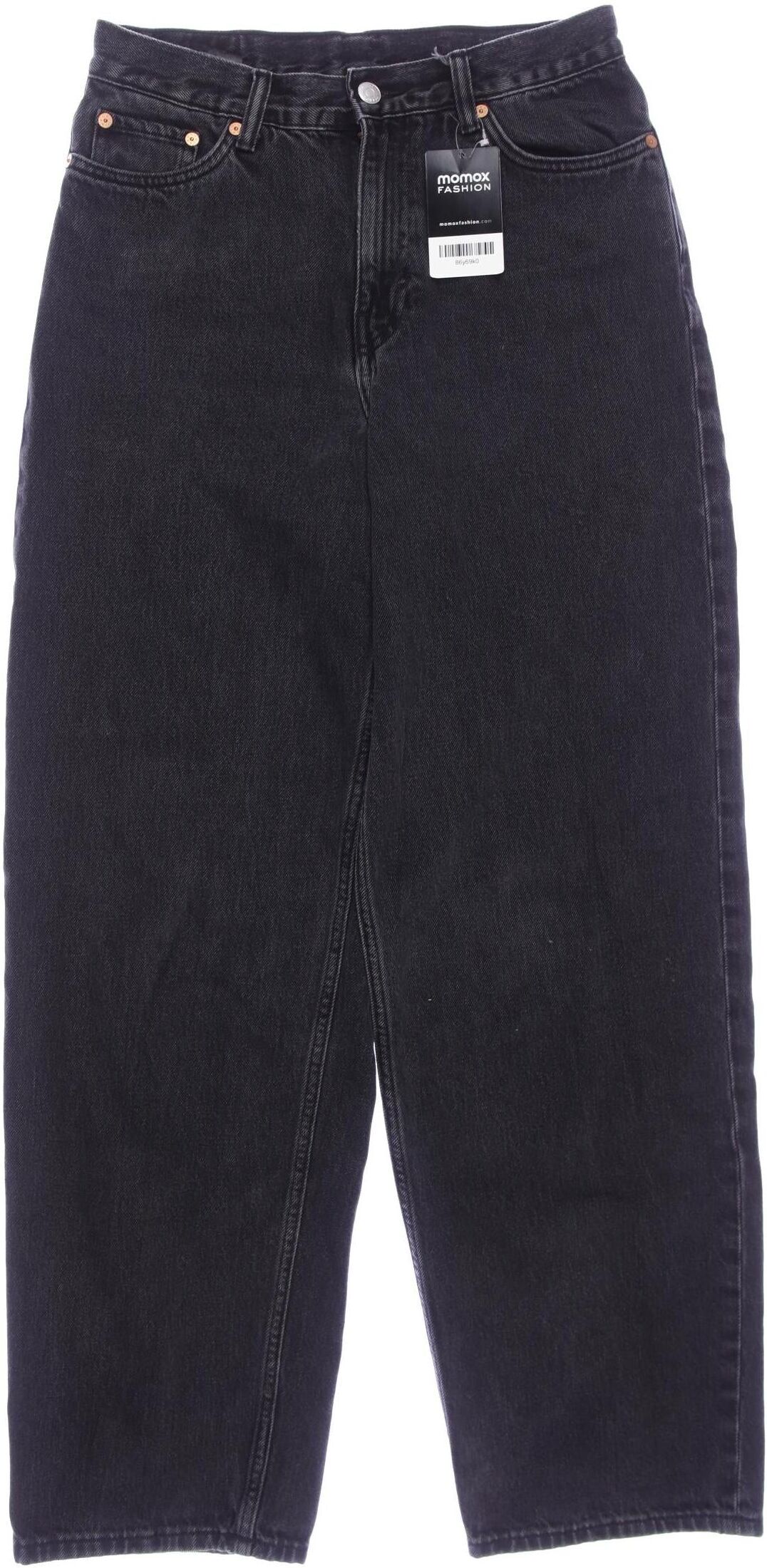 Weekday Damen Jeans, Grau, Gr. W26, Baumwolle - Second Hand