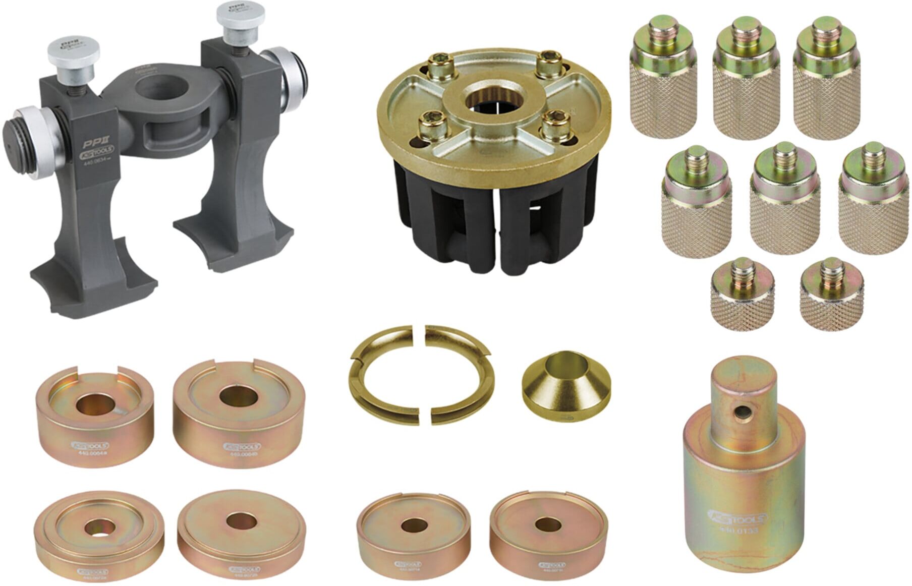 KS Tools Universal-Werkzeug-Satz zur Kompakt-Radlager-De-/Montage, 33-tlg. (440.9998)