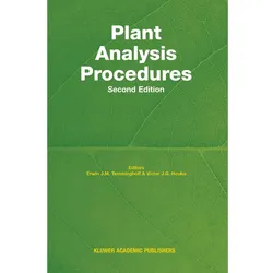 Plant Analysis Procedures, Fachbücher