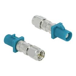 Delock RF-Adapter - FAKRA Z-Anschluss Stecker zu SMA Stecker - RAL 5021 - Wasser 89861
