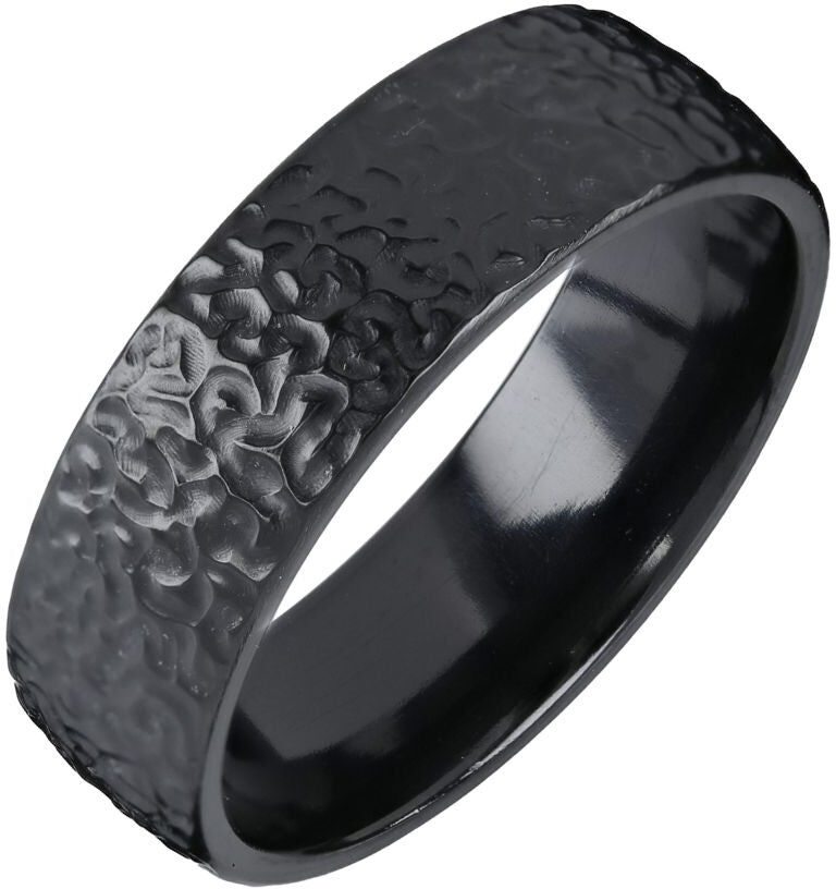 Kohinoor Duetto Black Edition, Frost kihlasormus, 7 mm, musta zirkonium 006-816