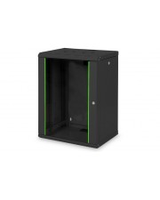 DIGITUS DN-19 16-U-SW Wall mounted rack 16U 100kg Schwarz Rack Professional Mounting Cabinet Unique Series 600x450 mm WxD (DN-19 16-U-SW)
