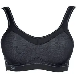 ANITA ACTIVE Anita Active Damen Sport-BH - Momentum, Bustier, atmungsaktiv, Größe 85B in Schwarz Schwarz