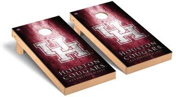 Skip's Garage University of Houston Cougars Museum Cornhole Board Set