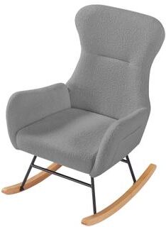 Teddy Fabric Rocking Chair for Living Room