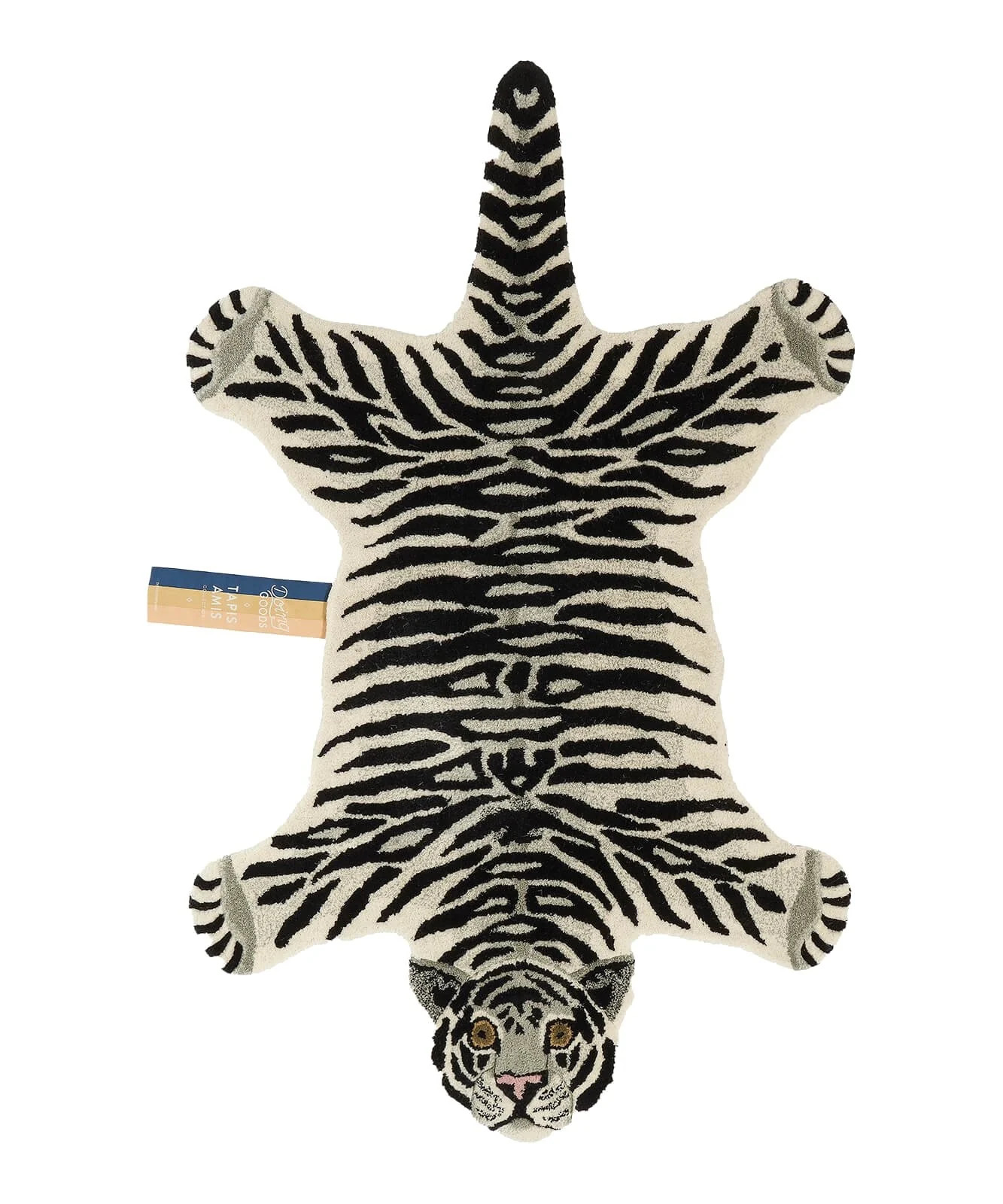 Doing Goods Snowy Tiger Vloerkleed - Wol en Katoen - L