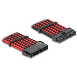 Delock Seriell Anschlusskabel [1x ATX-Strom-Stecker 24pol. - 1x ATX-Strom-Buchse 24pol. (20+4)] 0.3 m Schwarz, Rot 80973